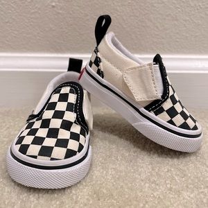 Vans Classic Slip-on Size 2T - Checkerboard - Black/White